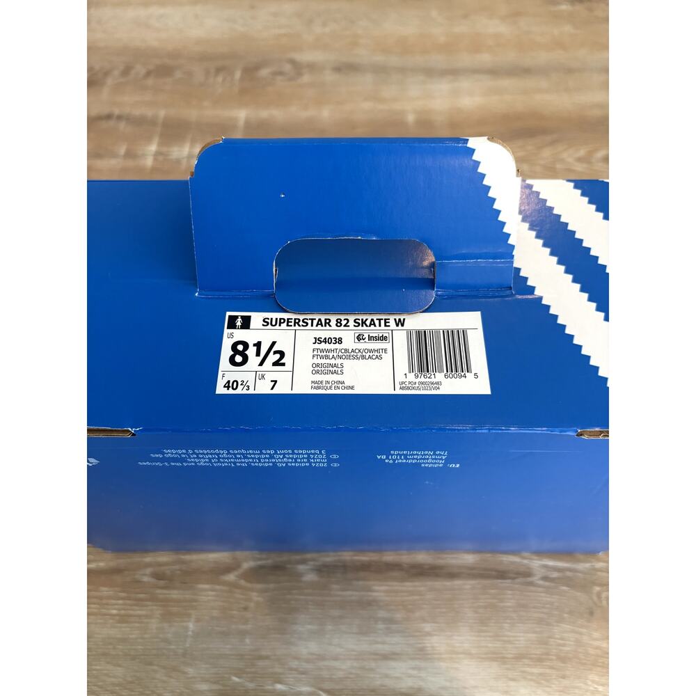 Adidas Superstar 82 Roller Skate Shoes White Black Women's 8.5 - Picture 6 of 6